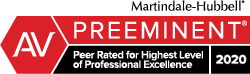 Peer Rated for Highest Level of Professional Excellence 2020 Peer Rated for Highest Level of Professional Excellence 2020